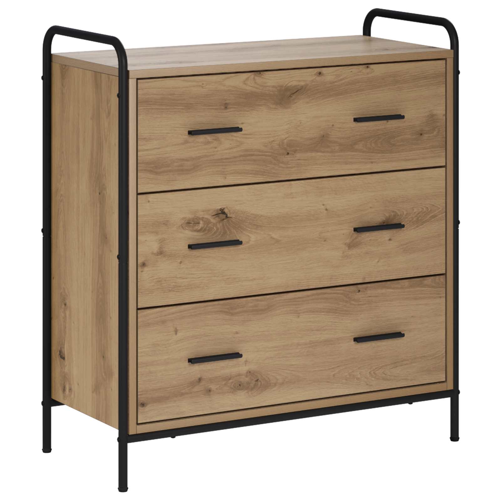 8013823_1.jpg vidaXL Servírovacia skriňa Dub artisan 97 x 33 x 81 cm – Obrázok 1