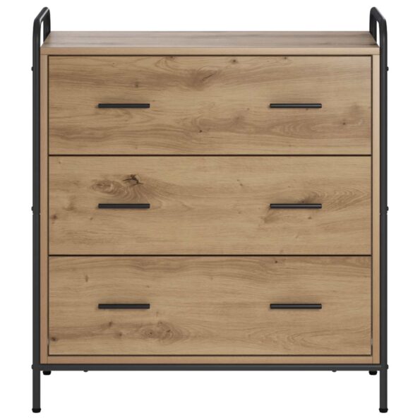 vidaXL Servírovacia skriňa Dub artisan 97 x 33 x 81 cm – Obrázok 3