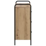 vidaXL Servírovacia skriňa Dub artisan 97 x 33 x 81 cm – Obrázok 4