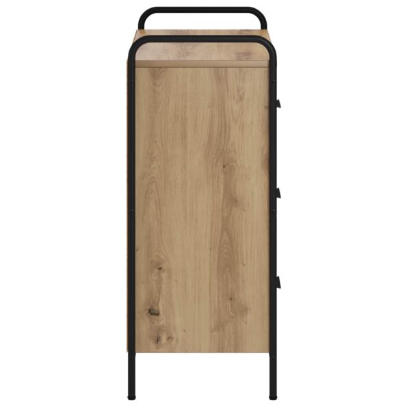 vidaXL Servírovacia skriňa Dub artisan 97 x 33 x 81 cm – Obrázok 4