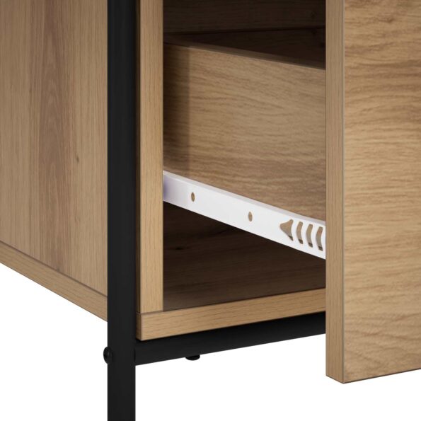 vidaXL Servírovacia skriňa Dub artisan 97 x 33 x 81 cm – Obrázok 7