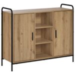 vidaXL Servírovacia skriňa Dub artisan 97 x 33 x 81 cm