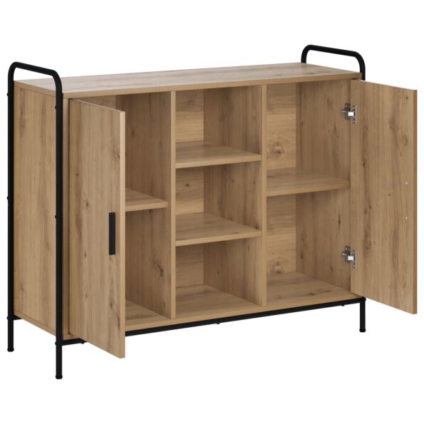 vidaXL Servírovacia skriňa Dub artisan 97 x 33 x 81 cm – Obrázok 2
