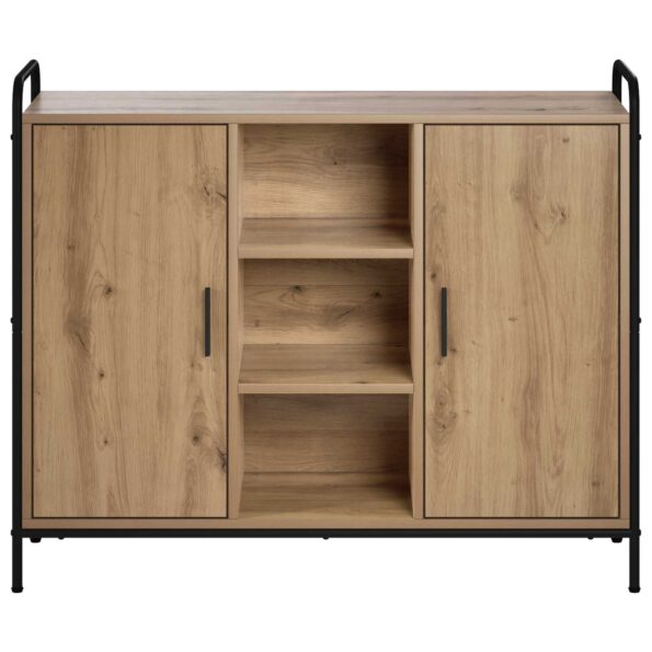 vidaXL Servírovacia skriňa Dub artisan 97 x 33 x 81 cm – Obrázok 3