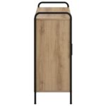 vidaXL Servírovacia skriňa Dub artisan 97 x 33 x 81 cm – Obrázok 4