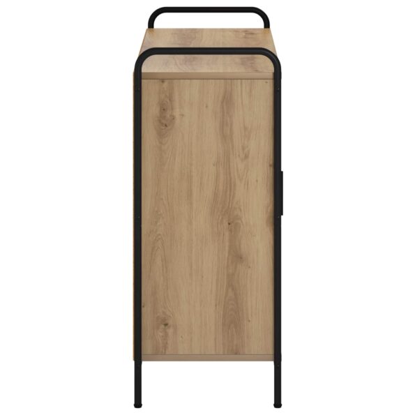 vidaXL Servírovacia skriňa Dub artisan 97 x 33 x 81 cm – Obrázok 4