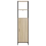 vidaXL Highboard Dub sonoma 40 x 33 x 161 cm Kompozitné drevo – Obrázok 3