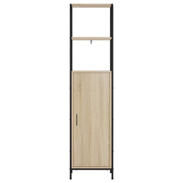 vidaXL Highboard Dub sonoma 40 x 33 x 161 cm Kompozitné drevo – Obrázok 3