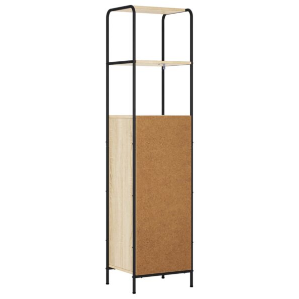 vidaXL Highboard Dub sonoma 40 x 33 x 161 cm Kompozitné drevo – Obrázok 5