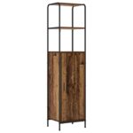 vidaXL Highboard Staré drevo 40 x 33 x 161 cm Kompozitné drevo