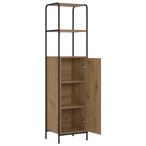 vidaXL Highboard Dub artisan 40 x 33 x 161 cm Kompozitné drevo – Obrázok 2