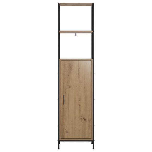 vidaXL Highboard Dub artisan 40 x 33 x 161 cm Kompozitné drevo – Obrázok 3