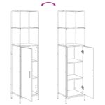 vidaXL Highboard Dub artisan 40 x 33 x 161 cm Kompozitné drevo – Obrázok 9