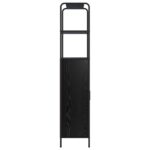 vidaXL Highboard Čierny dub 40 x 33 x 161 cm Kompozitné drevo – Obrázok 4