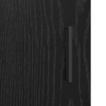 vidaXL Highboard Čierny dub 40 x 33 x 161 cm Kompozitné drevo – Obrázok 7