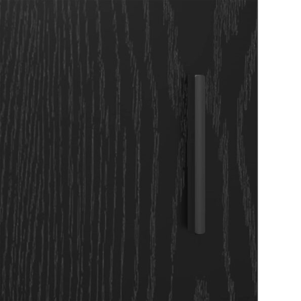 vidaXL Highboard Čierny dub 40 x 33 x 161 cm Kompozitné drevo – Obrázok 7