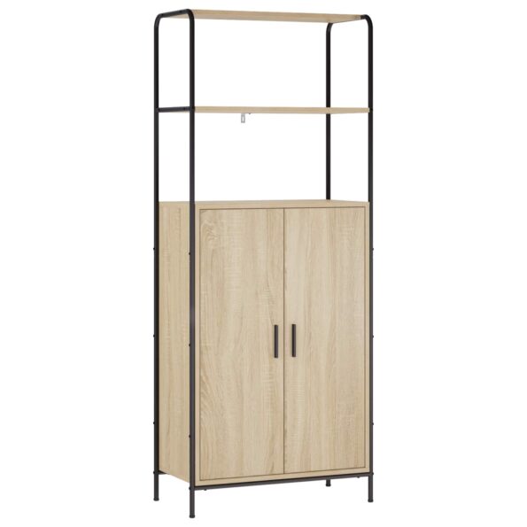 vidaXL Highboard Dub sonoma 40 x 33 x 161 cm Kompozitné drevo – Obrázok 2