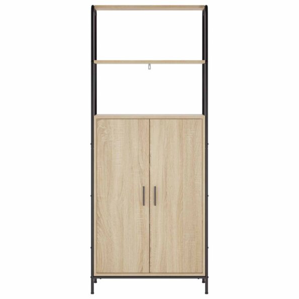 vidaXL Highboard Dub sonoma 40 x 33 x 161 cm Kompozitné drevo – Obrázok 4