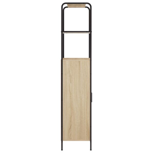 vidaXL Highboard Dub sonoma 40 x 33 x 161 cm Kompozitné drevo – Obrázok 5