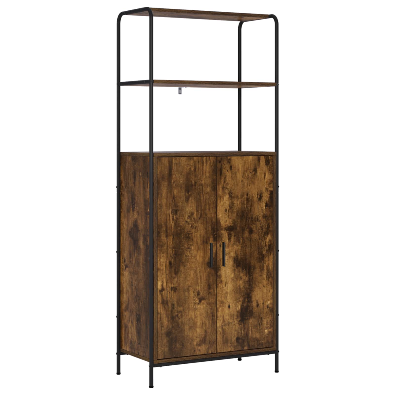8013874_1.jpg vidaXL Highboard Dymový dub 40 x 33 x 161 cm Kompozitné drevo – Obrázok 1