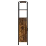 vidaXL Highboard Dymový dub 40 x 33 x 161 cm Kompozitné drevo – Obrázok 4