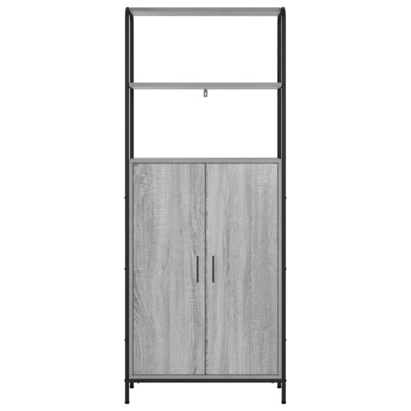 vidaXL Highboard Sivý Sonoma 40 x 33 x 161 cm Kompozitné drevo – Obrázok 3