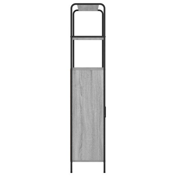 vidaXL Highboard Sivý Sonoma 40 x 33 x 161 cm Kompozitné drevo – Obrázok 4