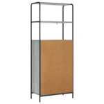 vidaXL Highboard Sivý Sonoma 40 x 33 x 161 cm Kompozitné drevo – Obrázok 5