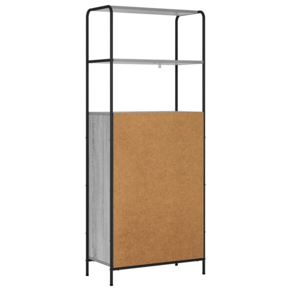 vidaXL Highboard Sivý Sonoma 40 x 33 x 161 cm Kompozitné drevo – Obrázok 5