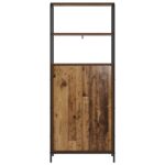 vidaXL Highboard Staré drevo 40 x 33 x 161 cm Kompozitné drevo – Obrázok 3