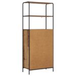 vidaXL Highboard Staré drevo 40 x 33 x 161 cm Kompozitné drevo – Obrázok 5