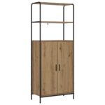 vidaXL Highboard Dub artisan 40 x 33 x 161 cm Kompozitné drevo