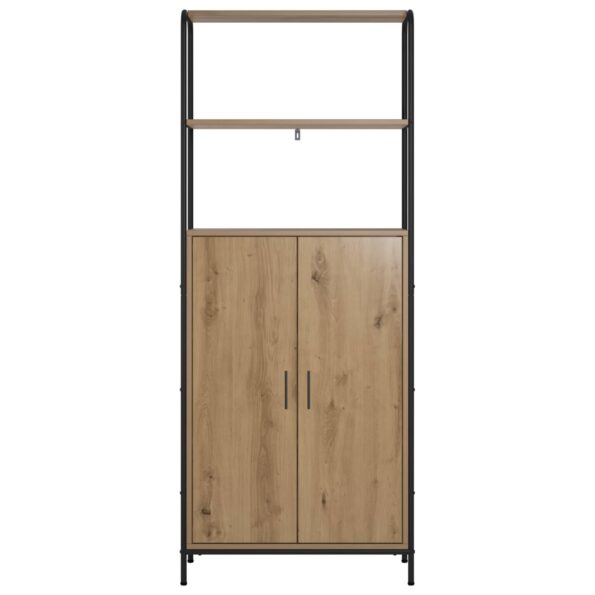 vidaXL Highboard Dub artisan 40 x 33 x 161 cm Kompozitné drevo – Obrázok 3