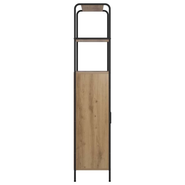 vidaXL Highboard Dub artisan 40 x 33 x 161 cm Kompozitné drevo – Obrázok 4
