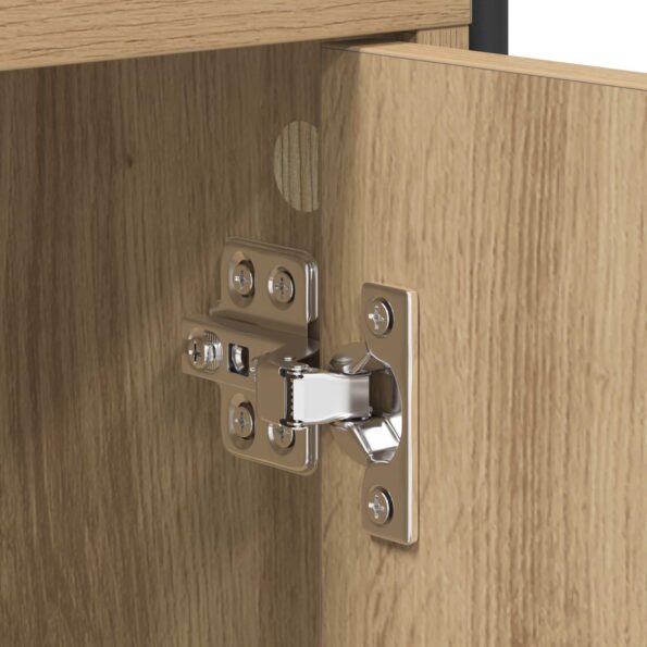 vidaXL Highboard Dub artisan 40 x 33 x 161 cm Kompozitné drevo – Obrázok 6