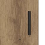 vidaXL Highboard Dub artisan 40 x 33 x 161 cm Kompozitné drevo – Obrázok 7