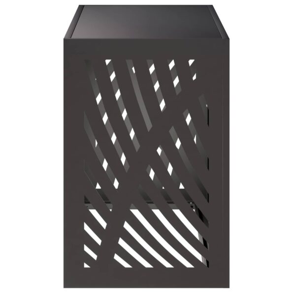 vidaXL Kryt na klimatizáciu Čierna 90 x 40 x 60 cm Oceľ – Obrázok 3