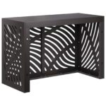vidaXL Kryt na klimatizáciu Čierna 90 x 40 x 60 cm Oceľ – Obrázok 4