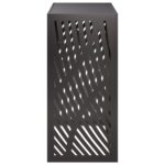 vidaXL Kryt na klimatizáciu Čierna 110 x 50 x 105 cm Oceľ – Obrázok 3