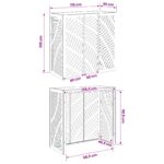vidaXL Kryt na klimatizáciu Čierna 110 x 50 x 105 cm Oceľ – Obrázok 7