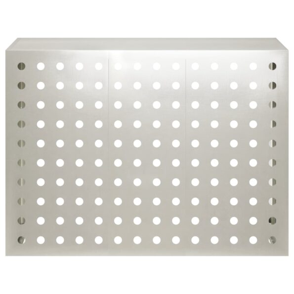 vidaXL Kryt na klimatizáciu Strieborná 110 x 50 x 80 cm – Obrázok 2