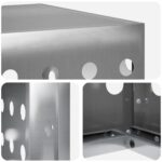 vidaXL Kryt na klimatizáciu Strieborná 110 x 50 x 80 cm – Obrázok 5