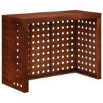 vidaXL Kryt na klimatizáciu Hrdzavý 110 x 50 x 80 cm – Obrázok 5