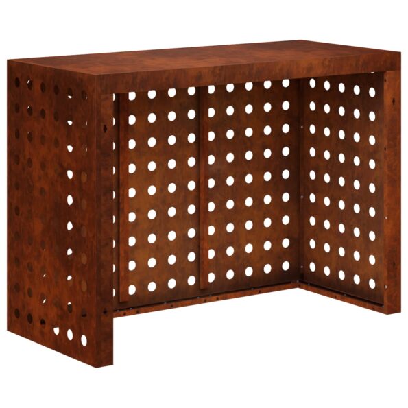 vidaXL Kryt na klimatizáciu Hrdzavý 110 x 50 x 80 cm – Obrázok 5