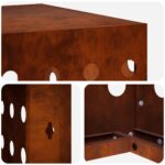 vidaXL Kryt na klimatizáciu Hrdzavý 110 x 50 x 80 cm – Obrázok 6