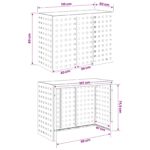 vidaXL Kryt na klimatizáciu Hrdzavý 110 x 50 x 80 cm – Obrázok 9
