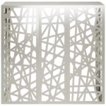 vidaXL Kryt na klimatizáciu Strieborná 110 x 50 x 105 cm – Obrázok 2