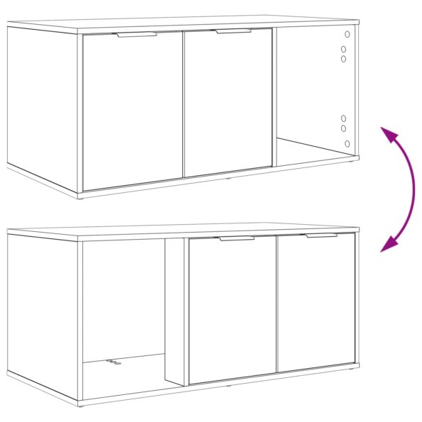 vidaXL Nábytok pre mačky Staré drevo 100 x 49 x 45 cm Kompozitné drevo – Obrázok 10