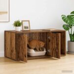 vidaXL Nábytok pre mačky Staré drevo 100 x 49 x 45 cm Kompozitné drevo – Obrázok 4