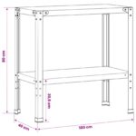 vidaXL Stolík na presádzanie 100 x 40 x 80 cm – Obrázok 7